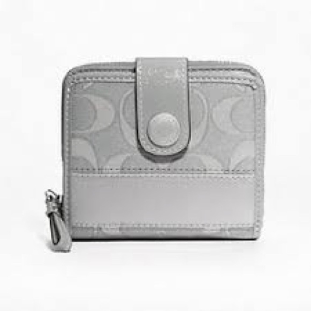 Coach Metallic Gray Women's Wallet